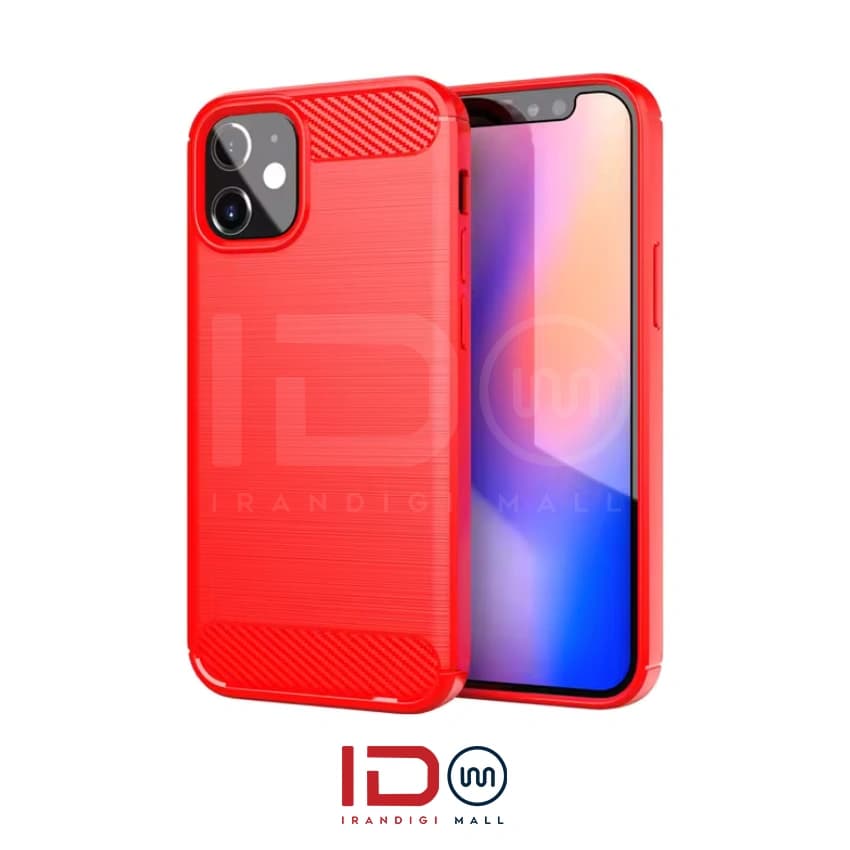 قاب فیبر کربن گوشی اپل مدل IPHONE 12 برند rugged armor