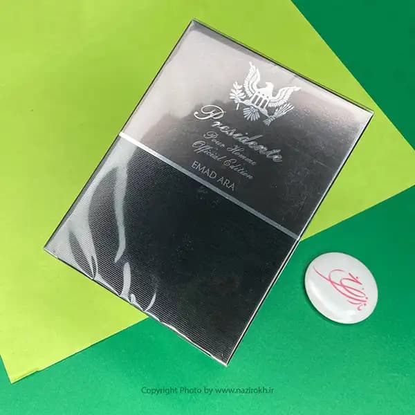 ادو تویلت مردانه پرزیدنت مدل Presidente Official Edition طرح امپر — تصویر ۲