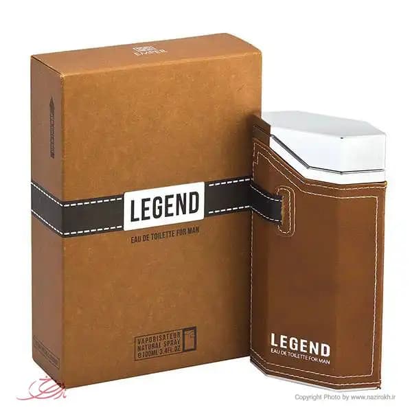 ادو تویلت مردانه مدل Legend عمادارا طرح امپر — تصویر ۳