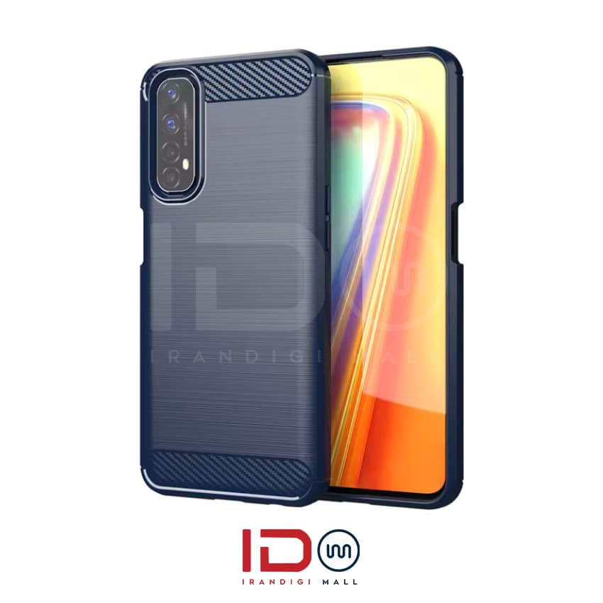 قاب فیبر کربن گوشی ریلمی مدل Realme 7 4G GLOBAL رنگ خاکستری