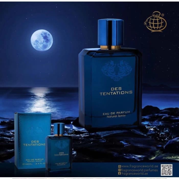 عطر ادکلن ورساچه اروس مردانه فراگرنس ورد اورجینال 100 میل دس تنتیشن Fragrance World DES TENTATIONS for men – Versace Eros for men — تصویر ۲
