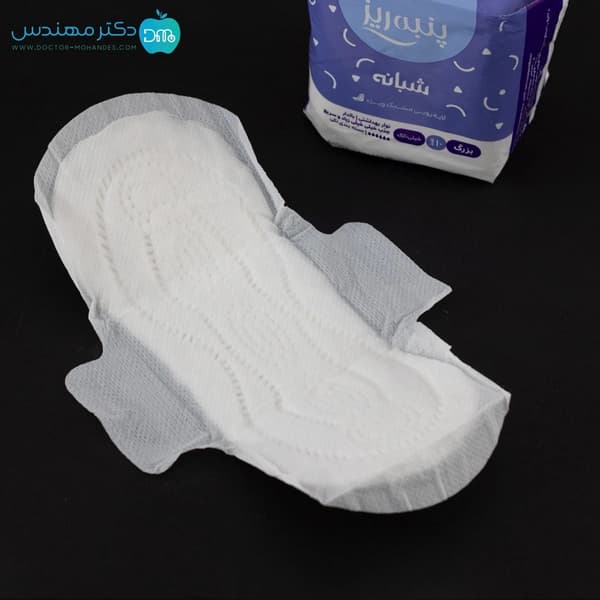نوار بهداشتی بالدار (شبانه) پنبه ریز — تصویر ۷