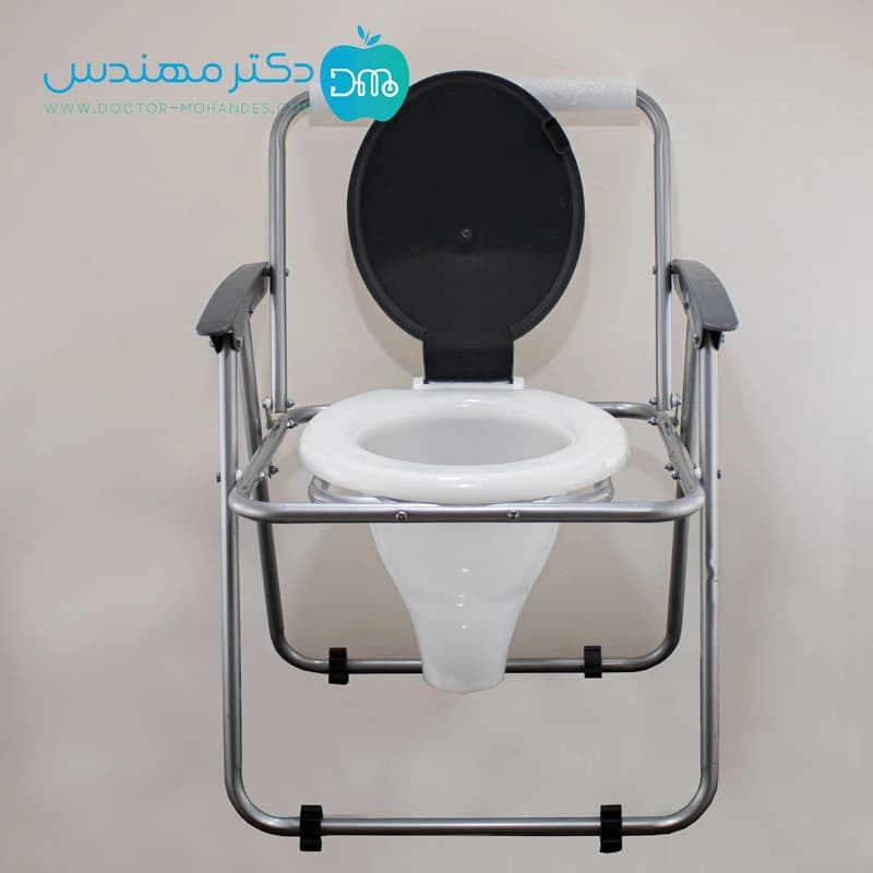 توالت فرنگی تاشو سیار دسته دار (برند رسا) + قیف — تصویر ۸