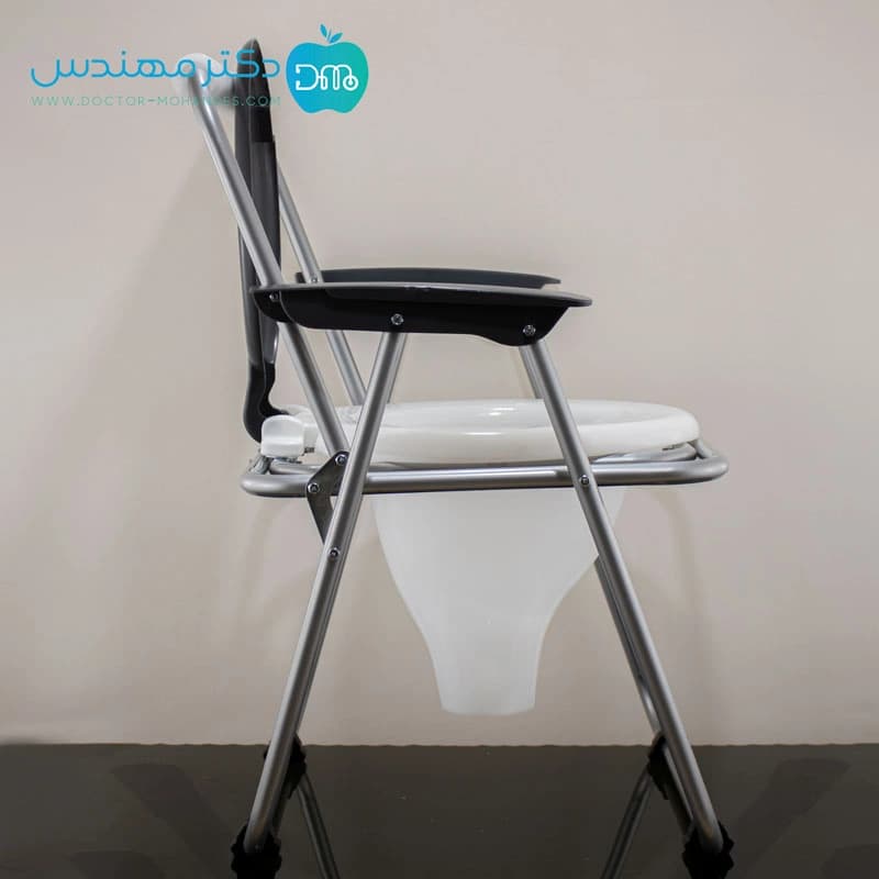 توالت فرنگی تاشو سیار دسته دار (برند رسا) + قیف — تصویر ۷