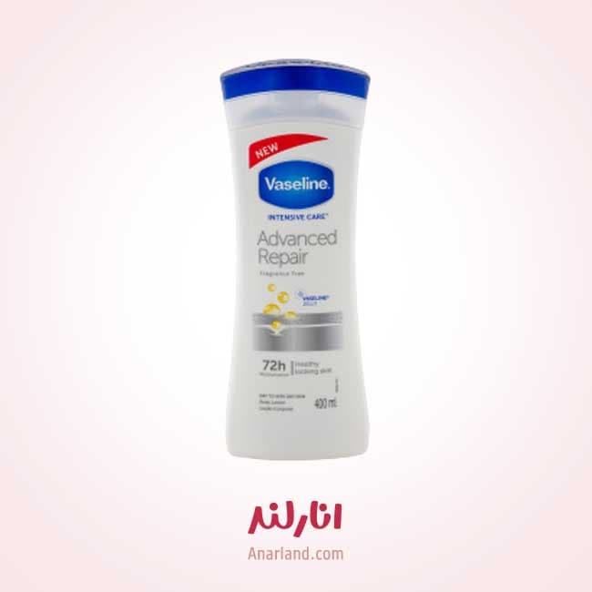 لوسیون بدن وازلین مدل Advanced Repair حجم 400 میلی لیتر