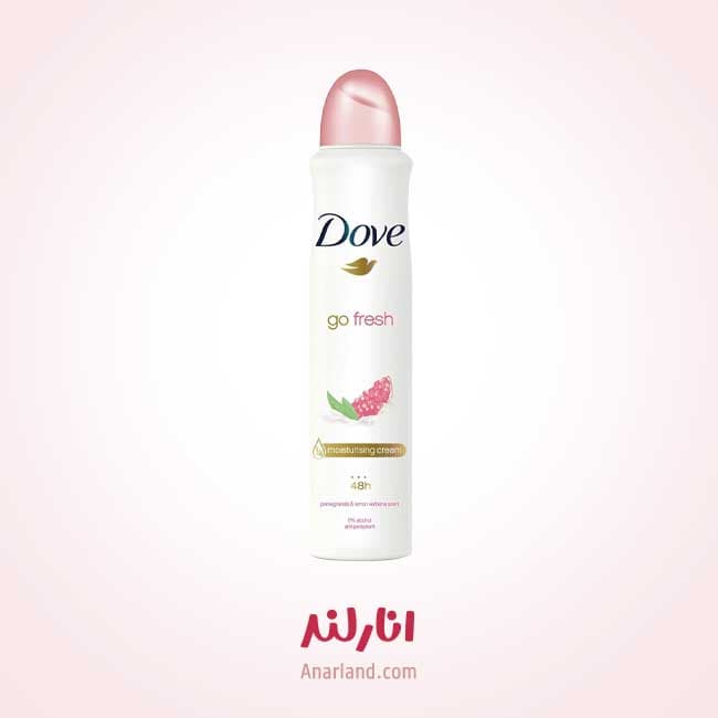 اسپری ضد تعریق زنانه داو مدل Go Fresh با رایحه انار و به لیمو حجم 250 میلی لیتر — تصویر ۹