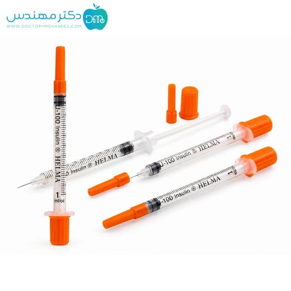 سرنگ انسولین یکپارچه حلما
