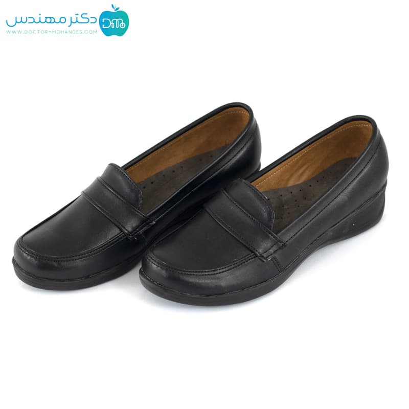 کفش طبی شهرام طب کد 2064 رنگ مشکی — تصویر ۵