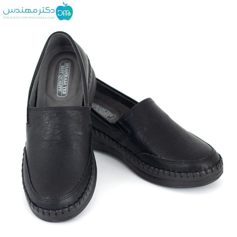 کفش طبی زنانه شهرام طب کد 3005 رنگ مشکی — تصویر ۷
