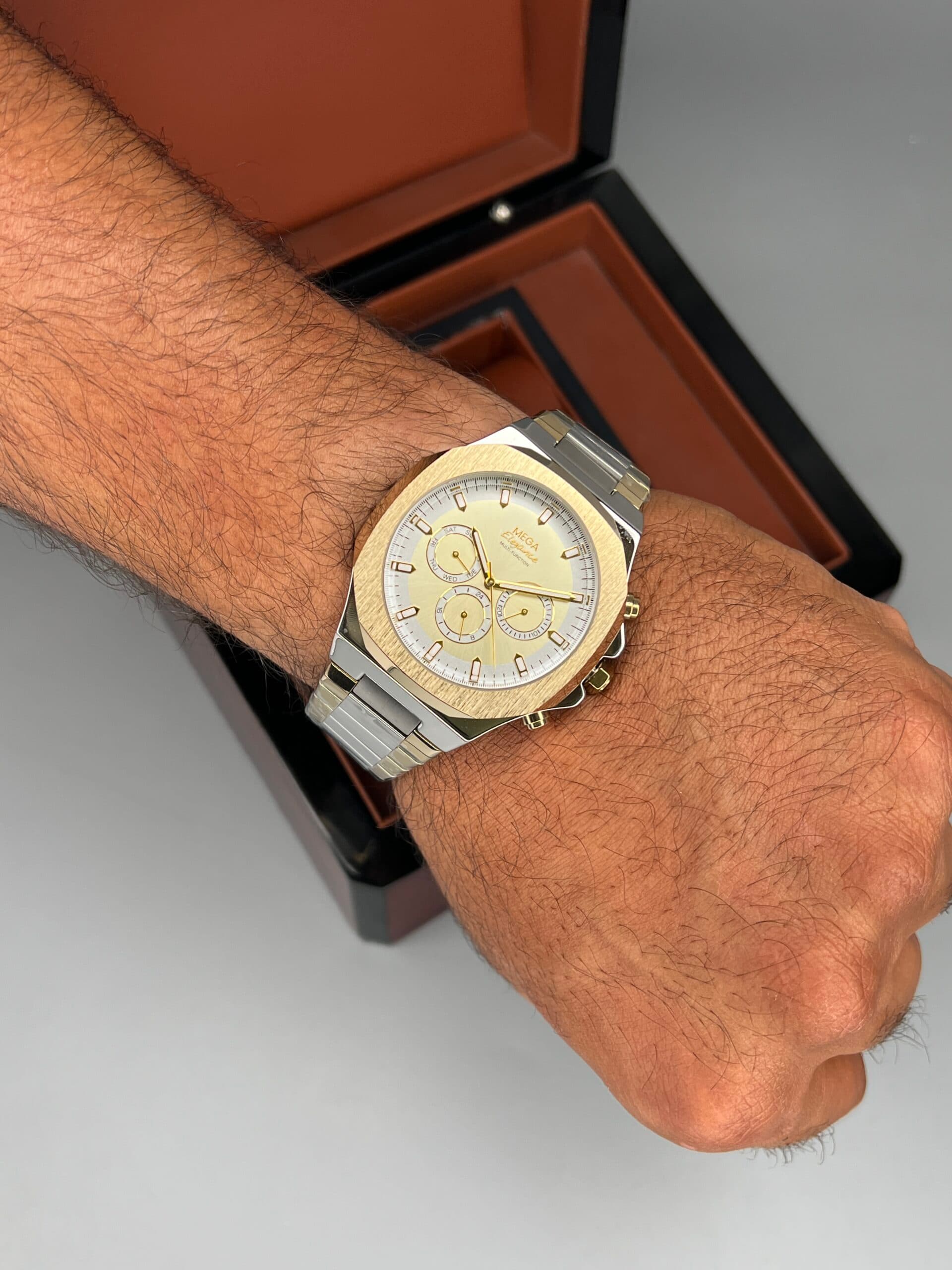 ساعت ست الگانس صفحه طلایی Elegance 2631 — تصویر ۶