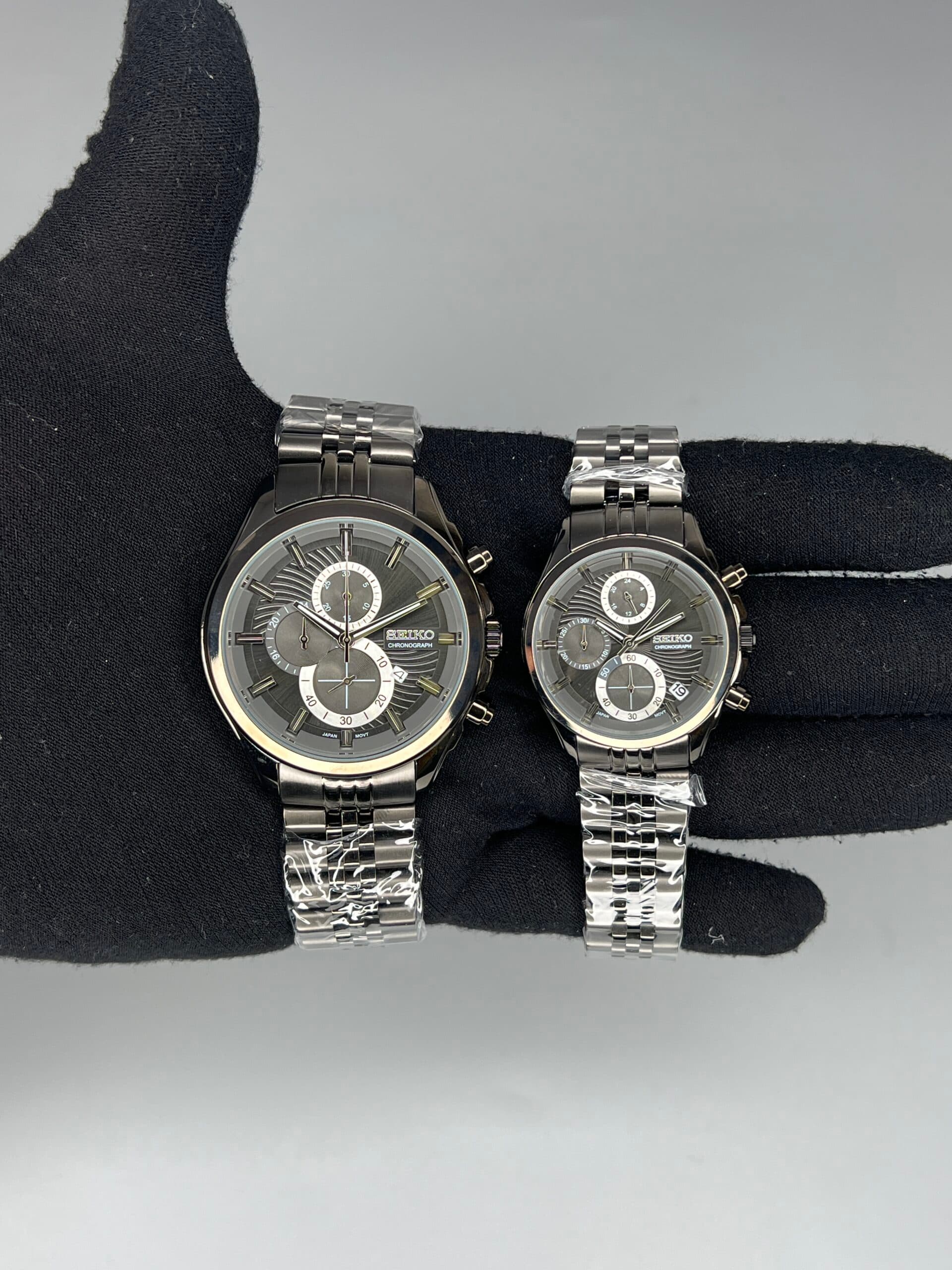 ساعت ست سیکو فول مشکی Seiko 5940