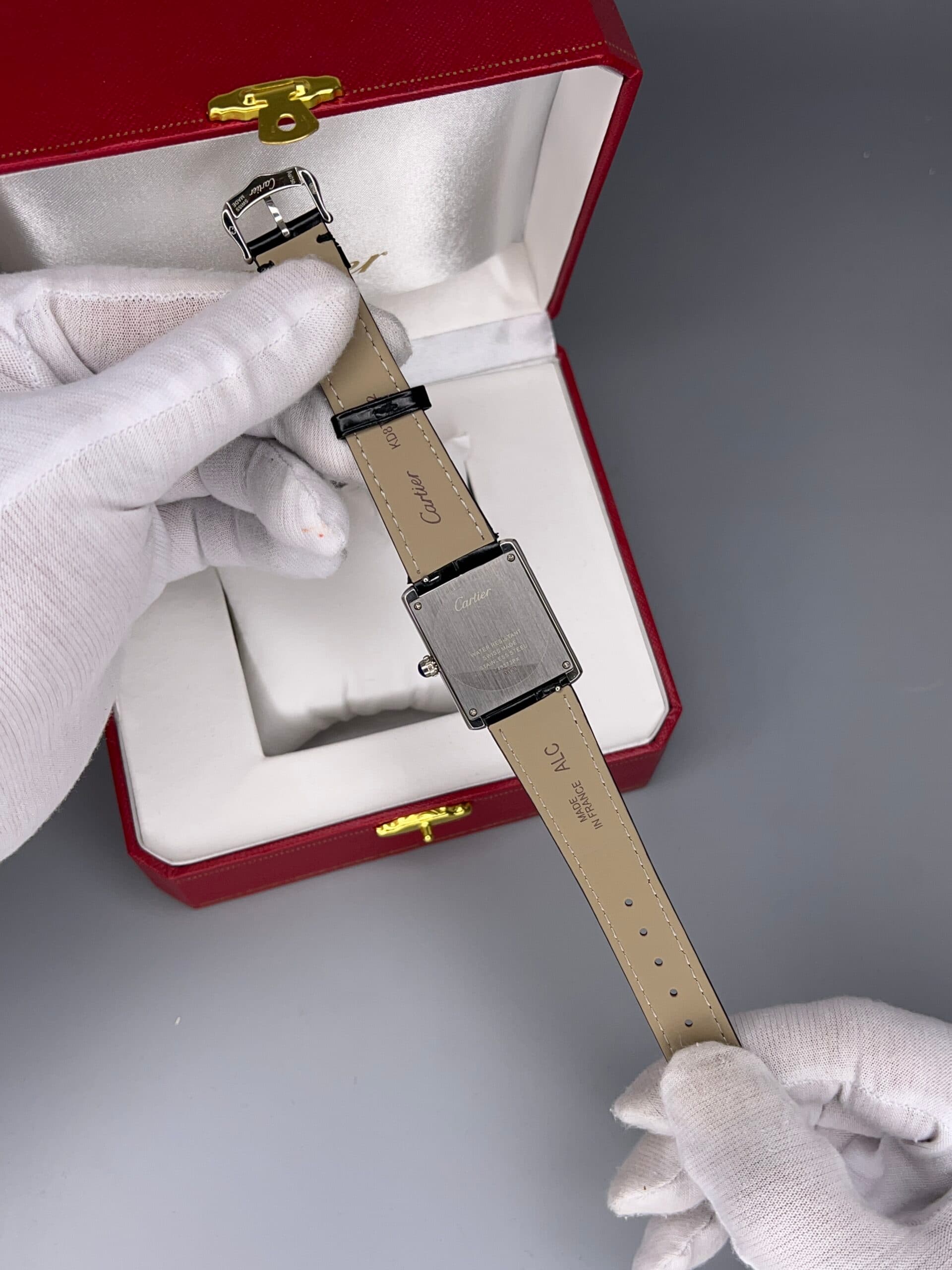 ساعت مچی زنانه کارتیر سیلور صفحه مهندسی Cartier CR548 — تصویر ۸
