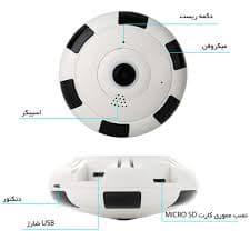 دوربین وایرلس Fish Eye/ معرفی کامل و ضمانت و قیمت دوربین وایرلس V380-V3-E / منوکالا — تصویر ۵