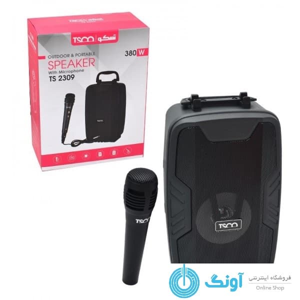 اسپیکر بلوتوث فلش و رم خور شارژی تسکو (TSCO) مدل TS 2309 — تصویر ۳