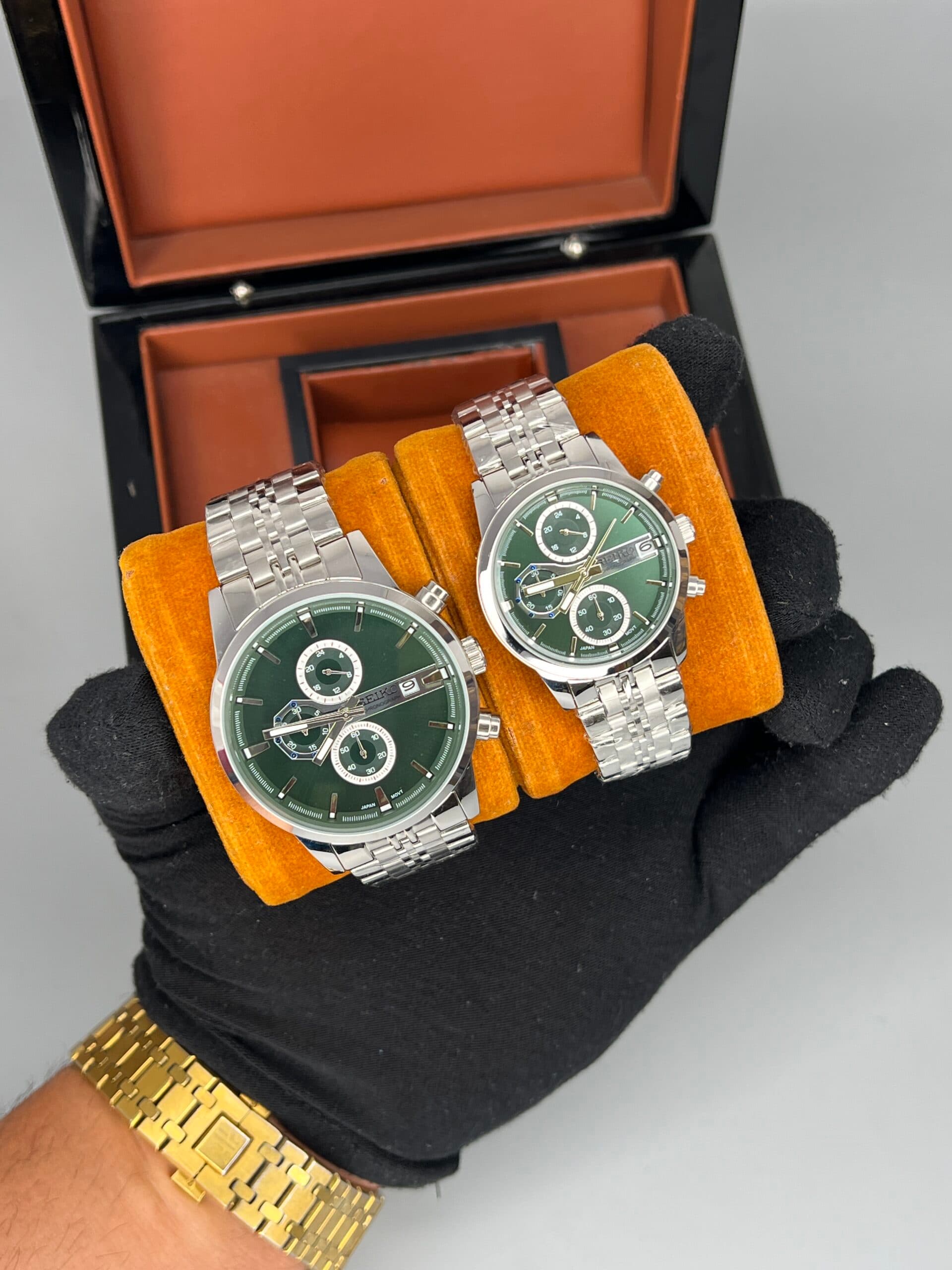 ساعت ست سیکو استیل صفحه سبز Seiko 5938 — تصویر ۲