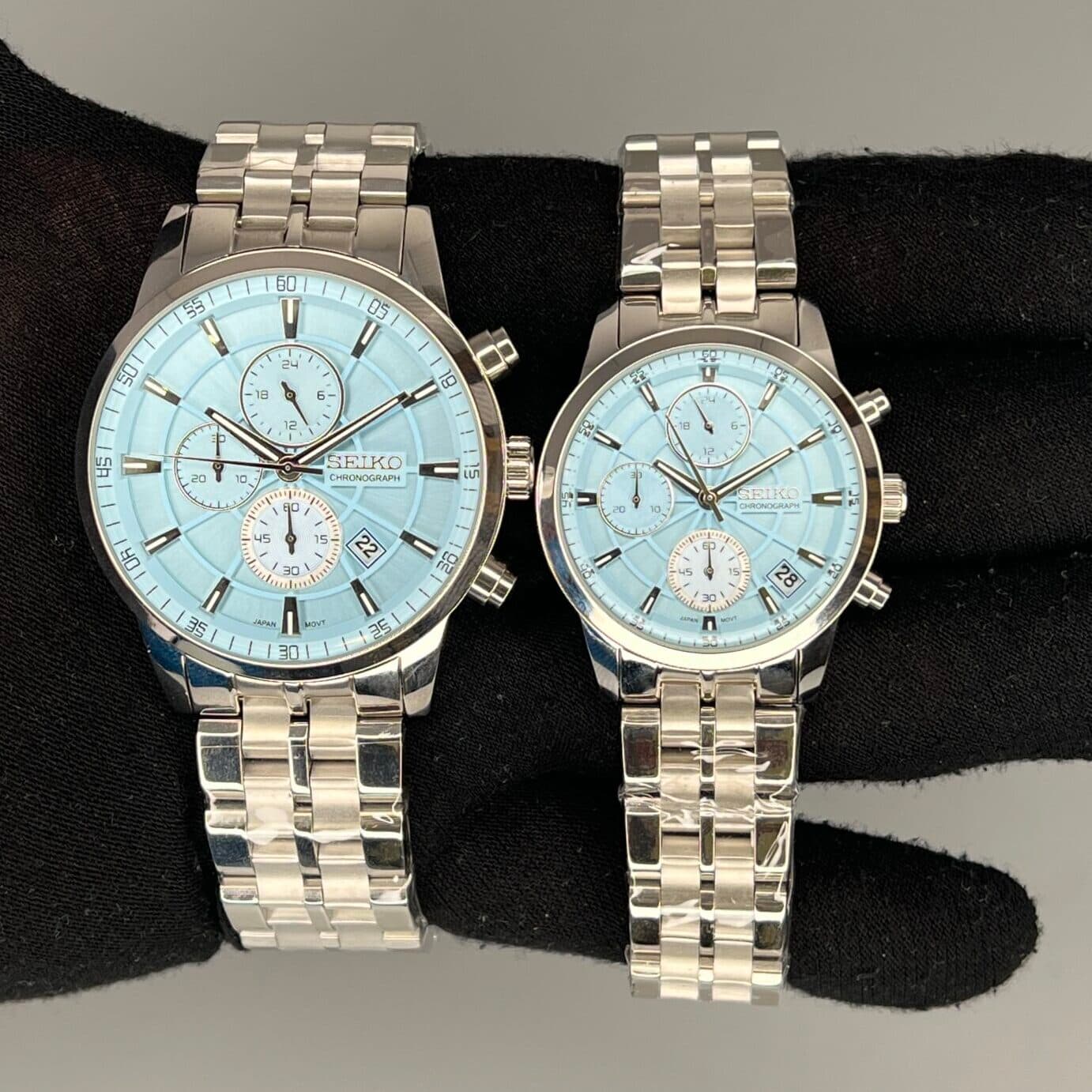 ساعت ست سیکو سیلور صفحه تیفانی Seiko 5936