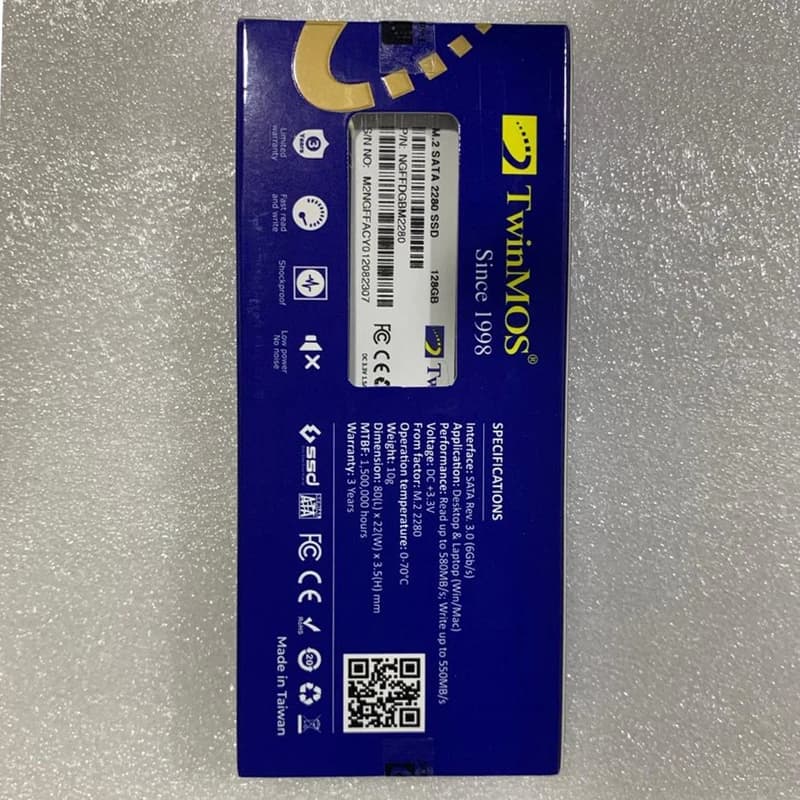 اس اس دی اینترنال تویین موس مدل M.2 2280 SATAIII ظرفیت 128 گیگابایت — تصویر ۶