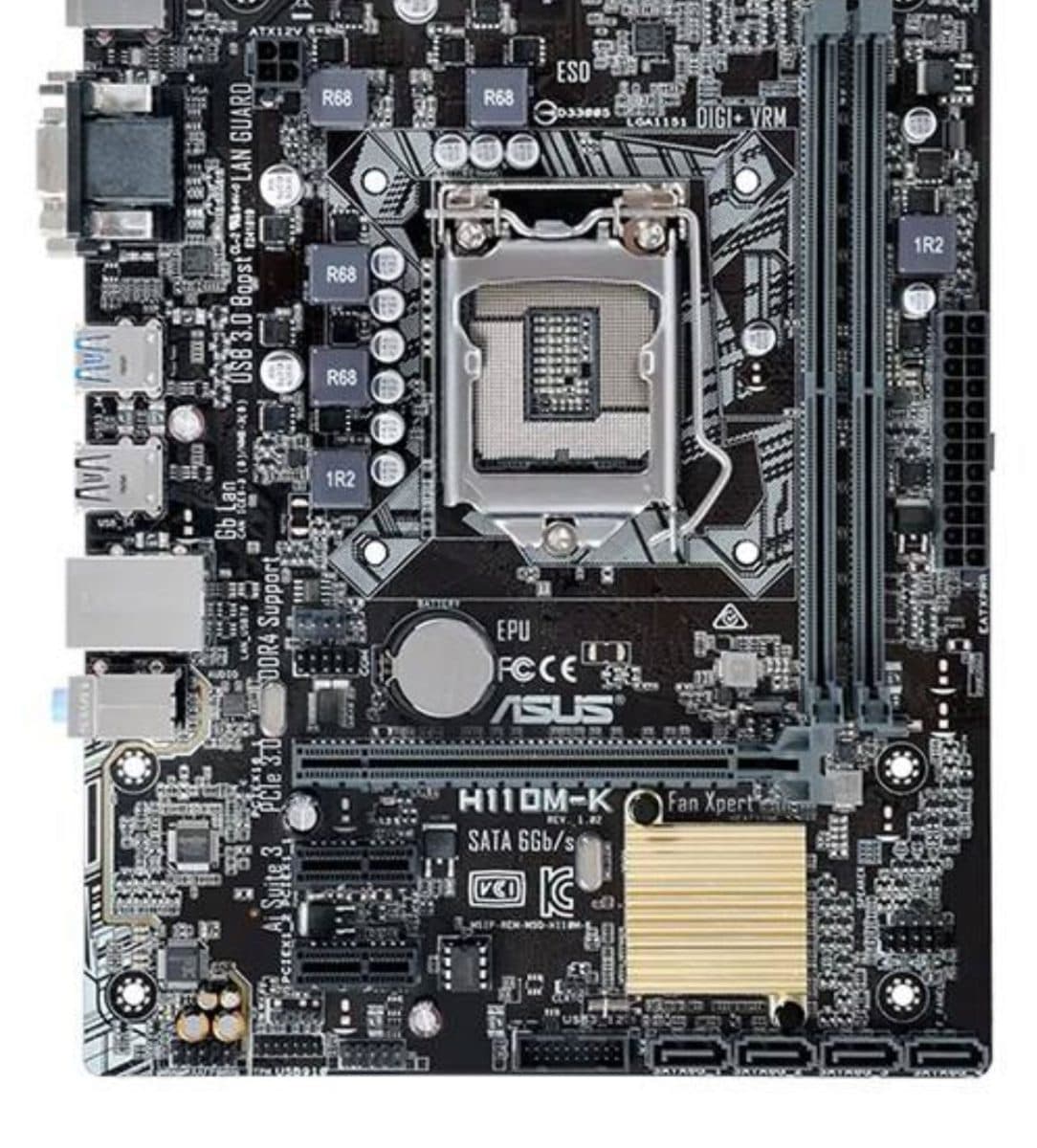 باندل استوک مادربرد ایسوس ASUS H110M-K + سی پی یو i3 6100 — تصویر ۴