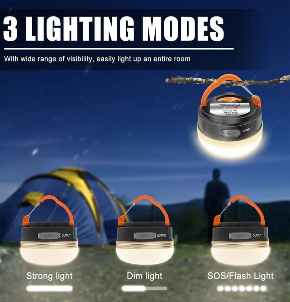 چراغ شارژی کمپینگ CAMPING مدل GLARE — تصویر ۴