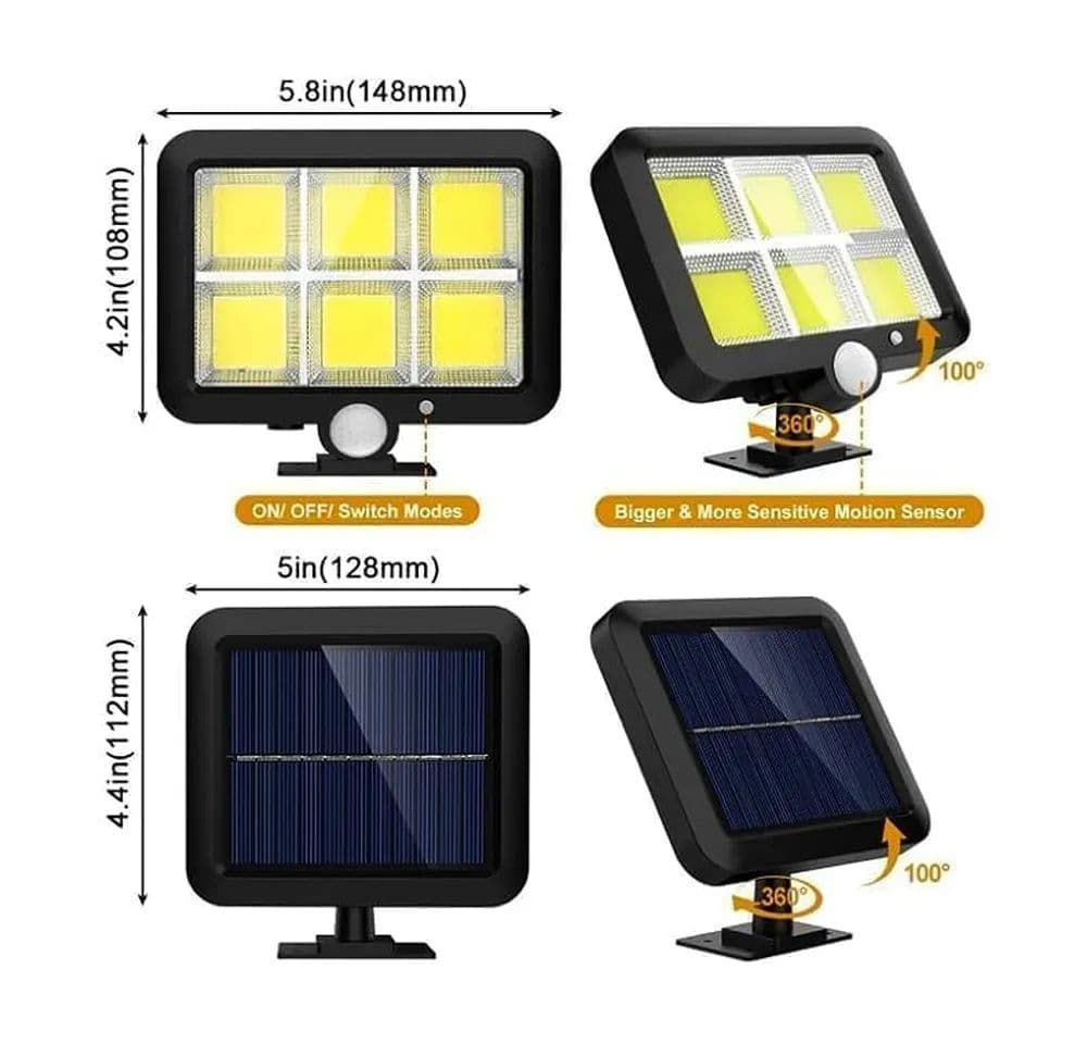 چراغ شارژی دیواری SOLAR خورشیدی SPLIT — تصویر ۱۰