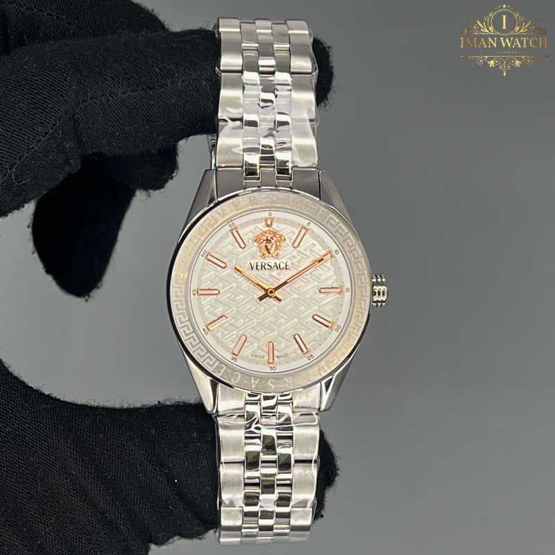 ساعت مچی زنانه ورساچه نقره ای صفحه سفید Versace 6457 — تصویر ۵