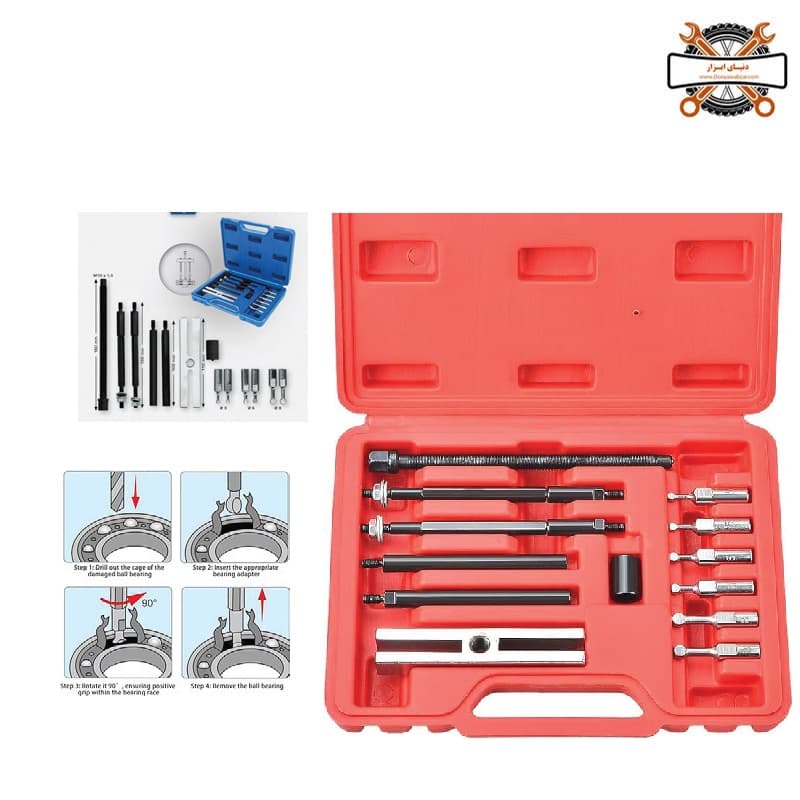 کیت 13 پارچه بلبرینگ کش برای سوراخ کور 100-20 میلیمتر LK کد J1168 — تصویر ۷