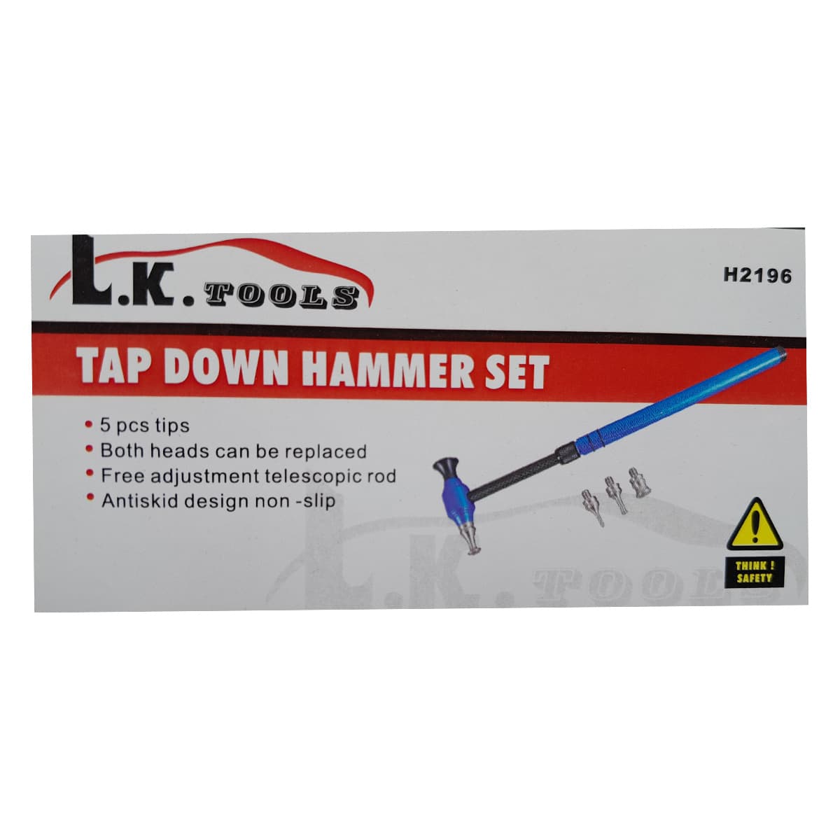 چکش کربنی کشویی 5 سر صافکاری LK کد H2196 — تصویر ۶