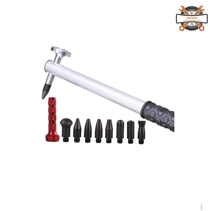 چکش کربنی و قلم نیش گیری با 8 سری صافکاری LK PDR کد H2188 — تصویر ۶