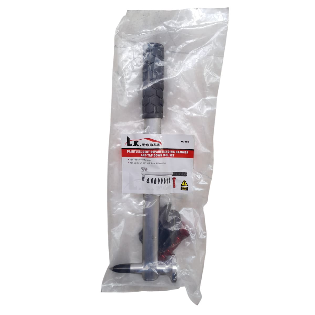 چکش کربنی و قلم نیش گیری با 8 سری صافکاری LK PDR کد H2188 — تصویر ۴