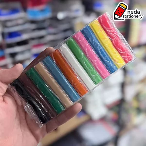 خمیر بازی آریا ۱۲ رنگ مقوایی — تصویر ۲