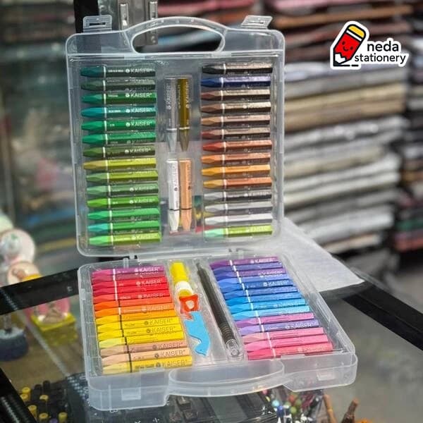 پاستل روغنی 55 رنگ کایزر — تصویر ۲
