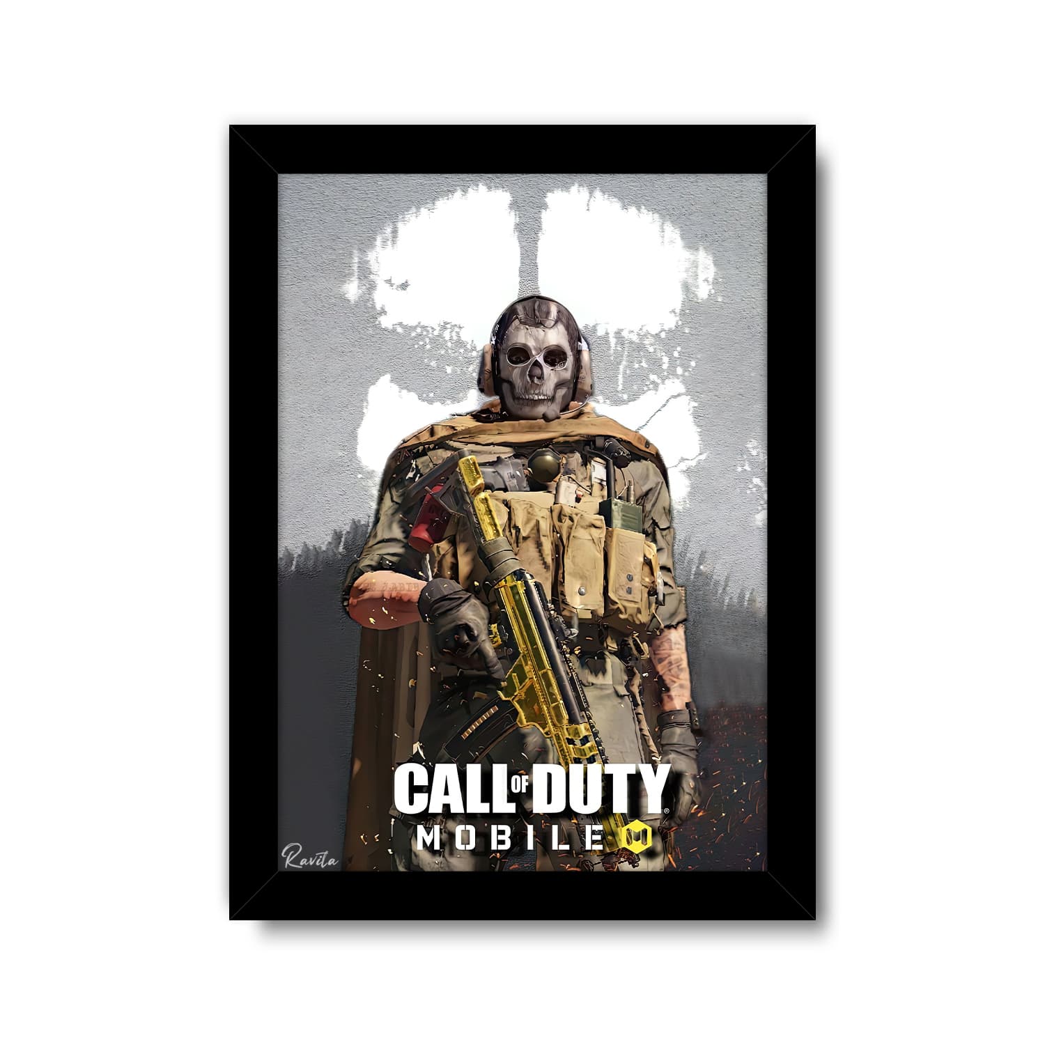 تابلو تکی راویتا طرح کالاف دیوتی موبایل – Call of Duty کد 3703
