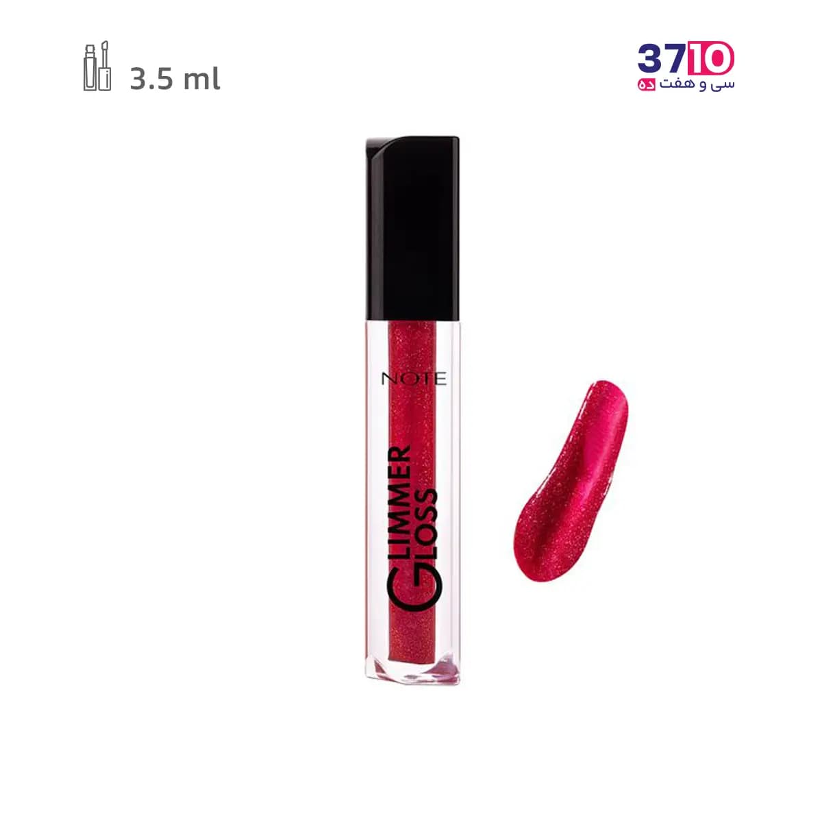 رژلب مایع اکلیلی نوت مدل گلیمر گلاس GLIMMER GLOSS شماره 60 — تصویر ۵
