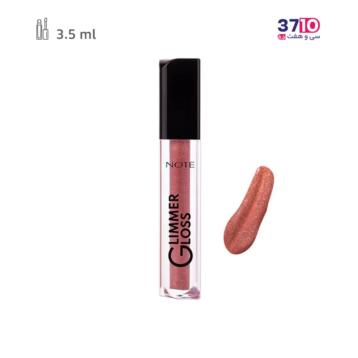 رژلب مایع اکلیلی نوت مدل گلیمر گلاس GLIMMER GLOSS شماره 30 — تصویر ۵