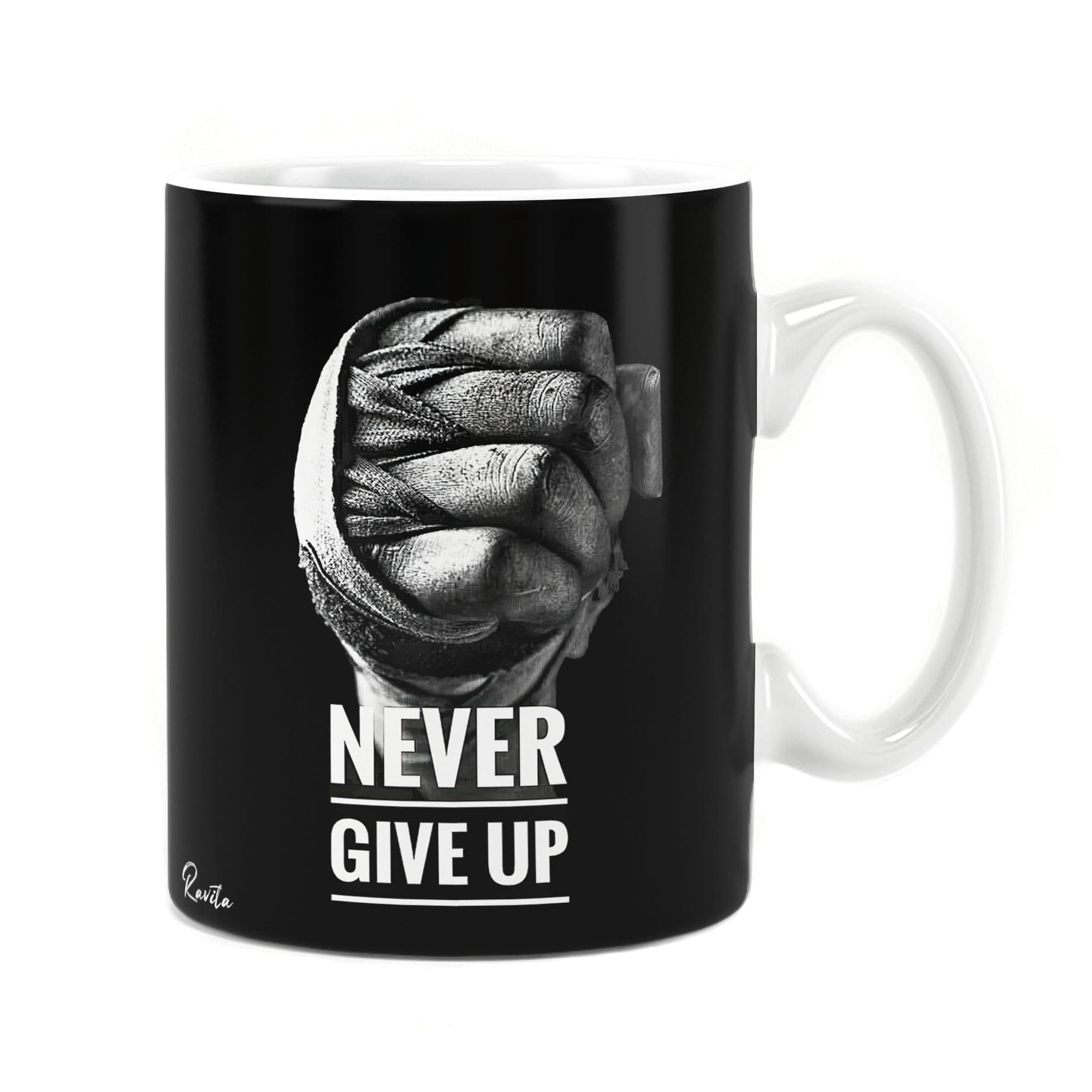 ماگ راویتا طرح هرگز تسلیم نشو – Never Give Up کد 3693 — تصویر ۳