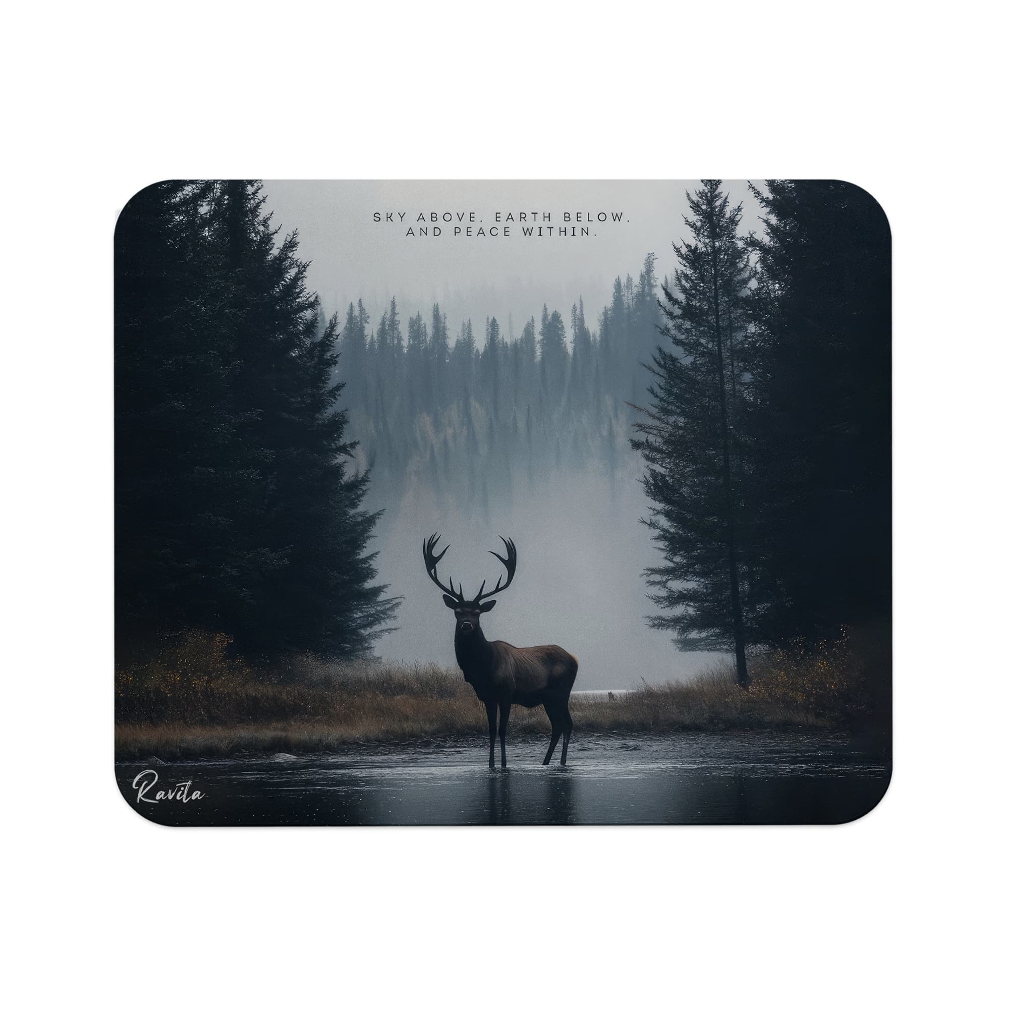 پد موس راویتا طرح جنگل و کوهستان – Forest and Mountains کد 3690 — تصویر ۳