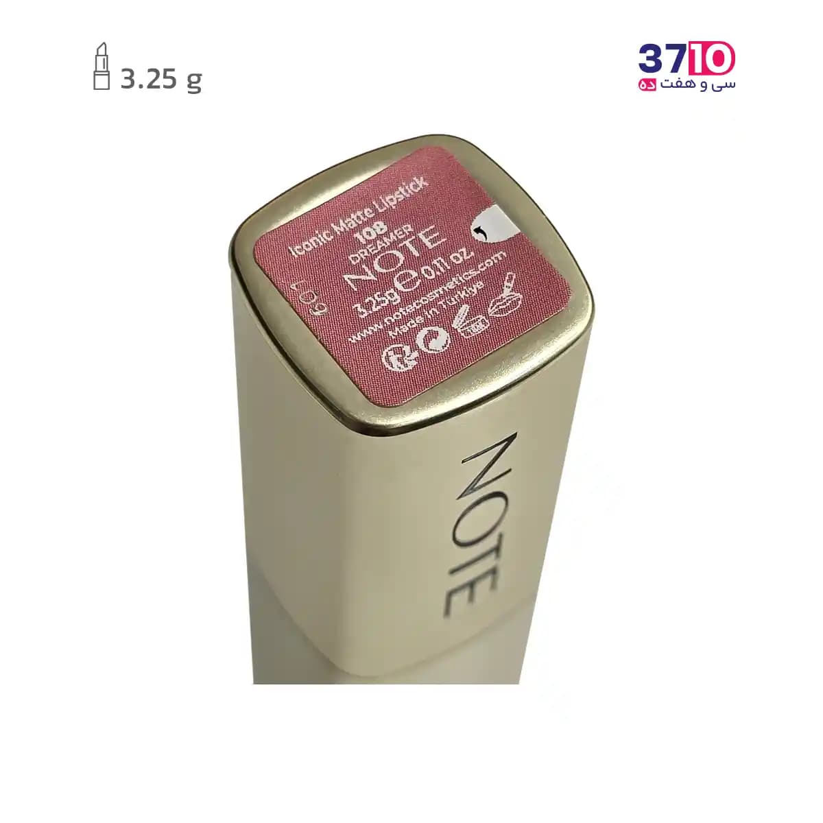 رژلب جامد مات نوت مدل آیکونیک Iconic Matte شماره 108 — تصویر ۴