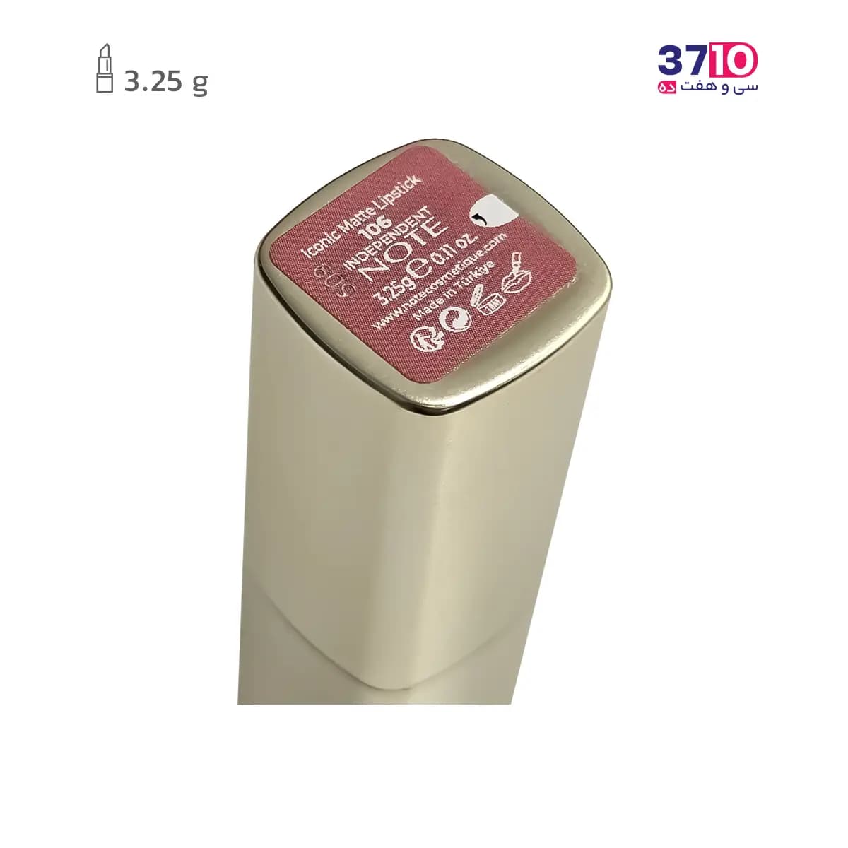 رژلب جامد مات نوت مدل آیکونیک Iconic Matte شماره 106 — تصویر ۱۱