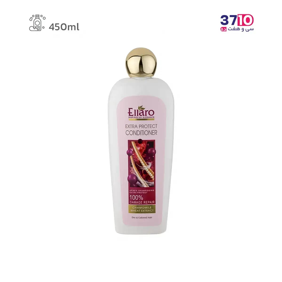 نرم کننده مو الارو مدل اکسترا پروتکت Extra Protect مناسب موهای خشک و رنگ شده حجم 450 میلی لیتر — تصویر ۶