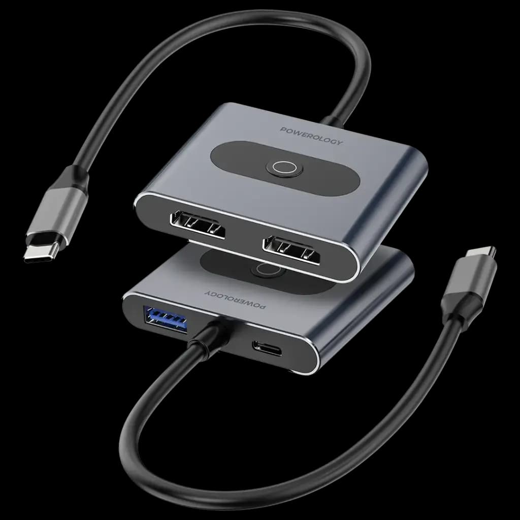 هاب پاورولوژی Powerology 4-in-1 USB-C Multi-Function Hub — تصویر ۴