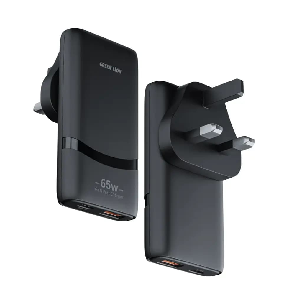 شارژر گرین لاین Green Lion 65W Gan Adapter Type C and USB A