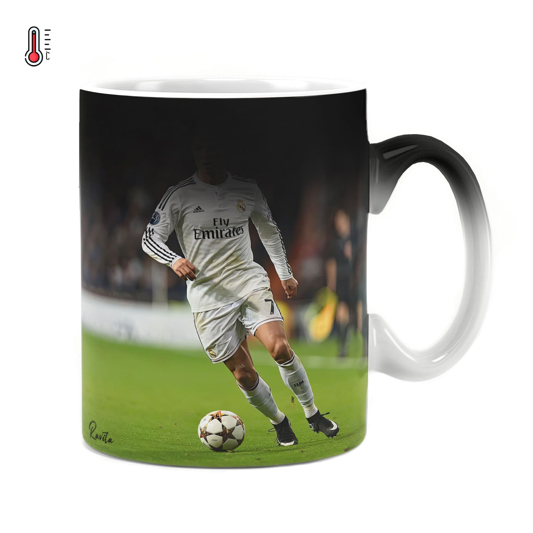 ماگ حرارتی راویتا طرح کریستین رونالدو – Cristiano Ronaldo کد 3673 — تصویر ۵