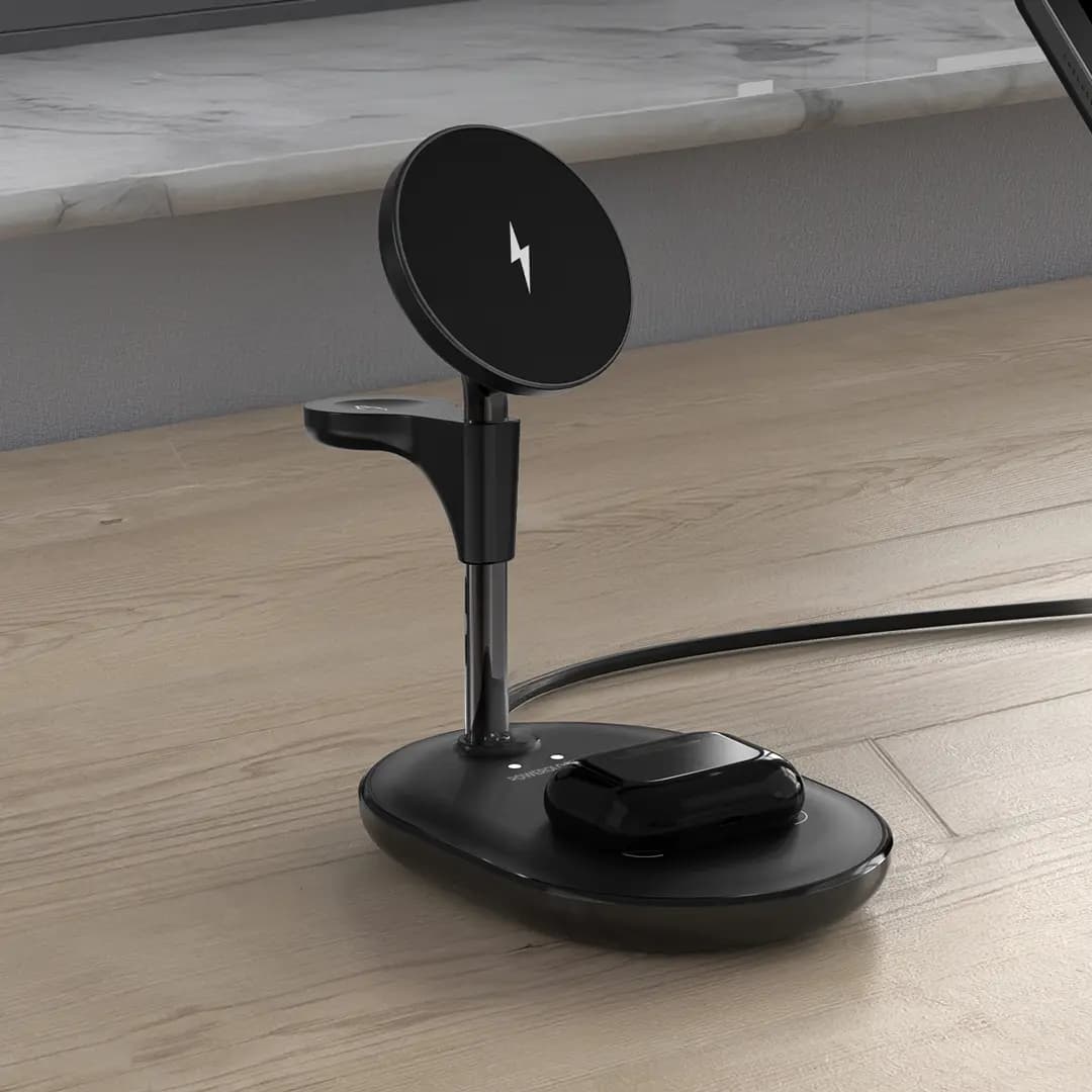 استند شارژ وایرلس Powerology Florea Wireless Charging Stand — تصویر ۴