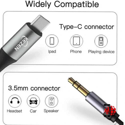 کابل تبدیل USB c به Aux مدل KZ-XC53