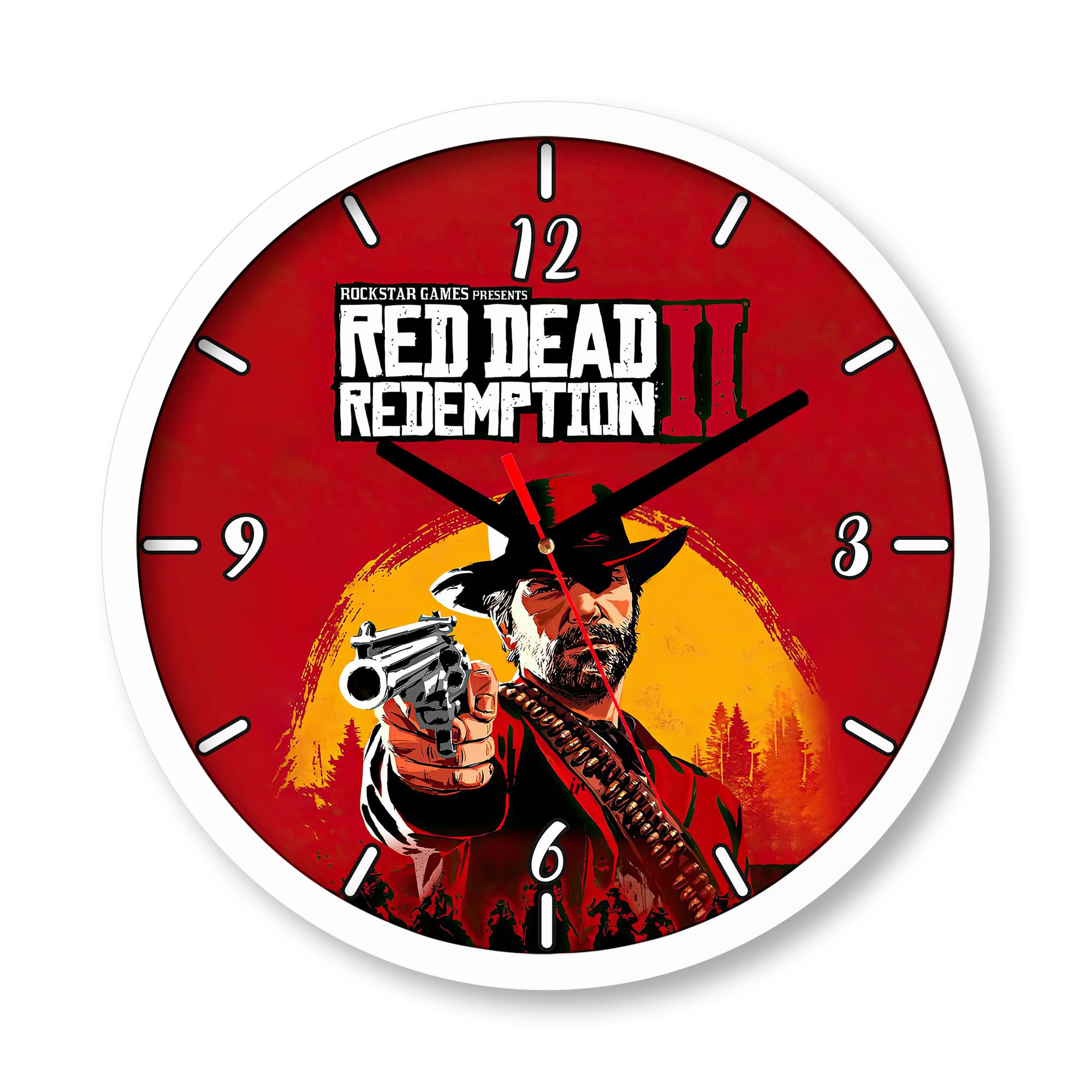 ساعت دیواری بزرگ راویتا طرح رد دد 2 – Red Dead Redemption 2 کد 3669 — تصویر ۴