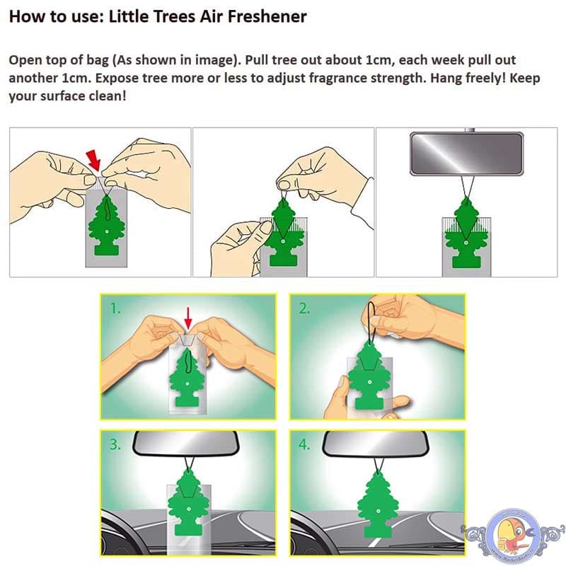 خوشبو کننده خودرو لیتل تریز اصل آمریکا Little Trees — تصویر ۵