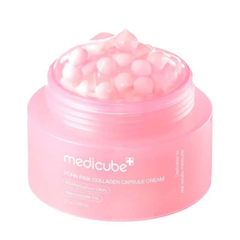 کرم کپسولی کلاژن صورتی PDRN مدیکیوب MEDICUBE PDRN Pink Collagen Capsule Cream — تصویر ۴