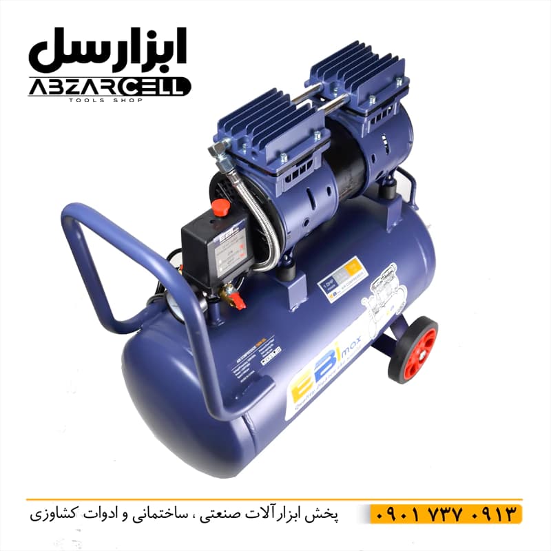 کمپرسور باد سایلنت 24 لیتری ابی مکس ebi max — تصویر ۲
