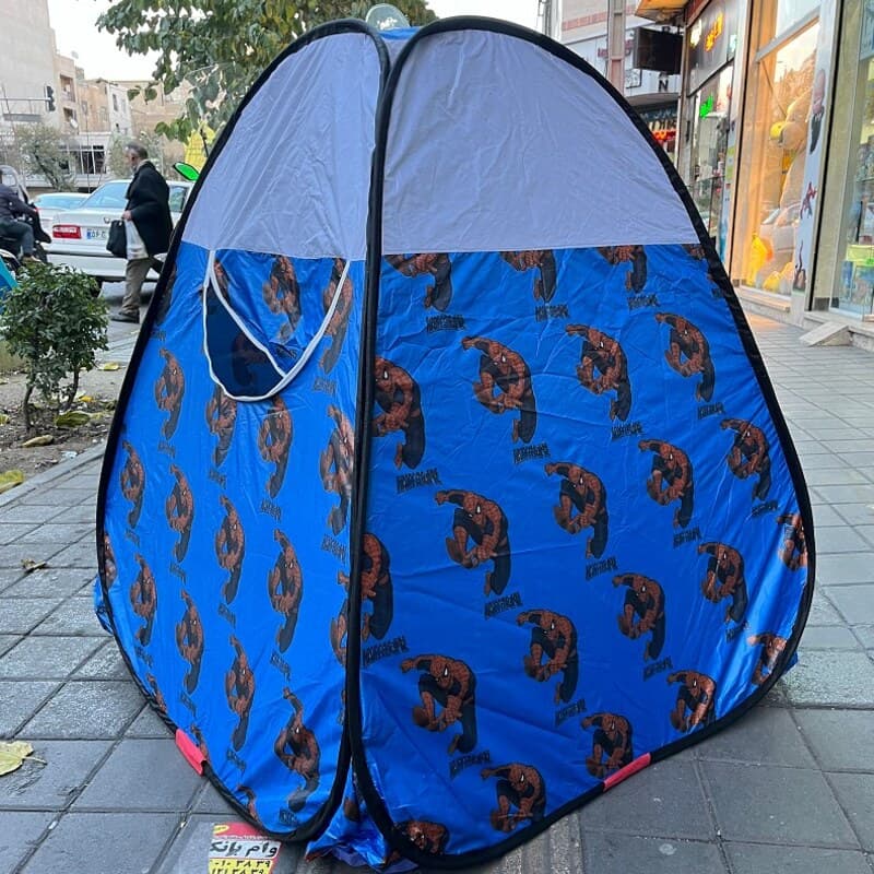 چادر بازی کودک مدل فنری سایز 115 (دو نفره) طرح مرد عنکبوتی ( اسپایدرمن ) کد2 — تصویر ۵