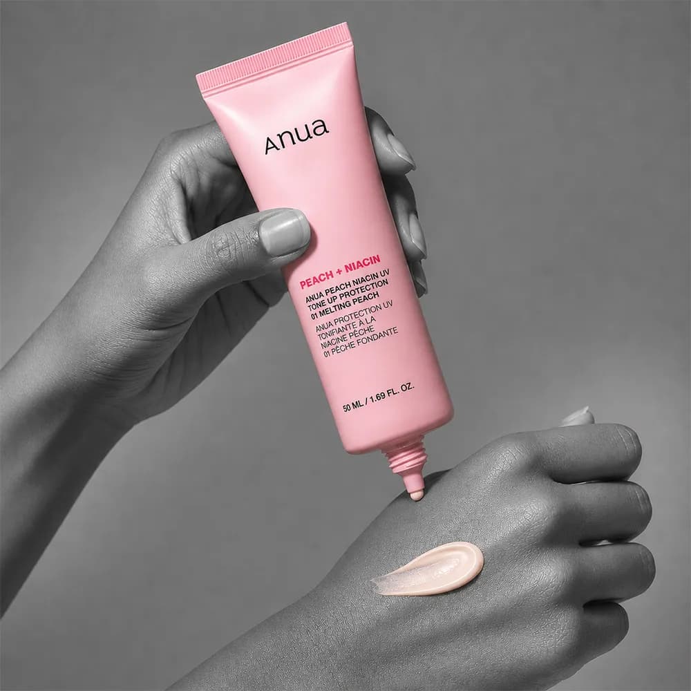 ضد آفتاب ضد لک هلو و نیاسینامید آنوا Anua Peach + Niacin UV Tone Up Protection حجم 50 میلی لیتر — تصویر ۶